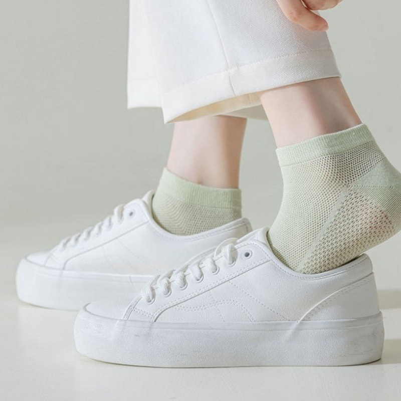 ถุงเท้าฝ้ายกำมะหยี่ยาวสำหรับผู้หญิงถุงเท้าสั้นระบายอากาศได้ ถุงเท้าฝ้ายกำมะหยี่ยาวสำหรับผู้หญิงถุงเท้าสั้นระบายอากาศได้